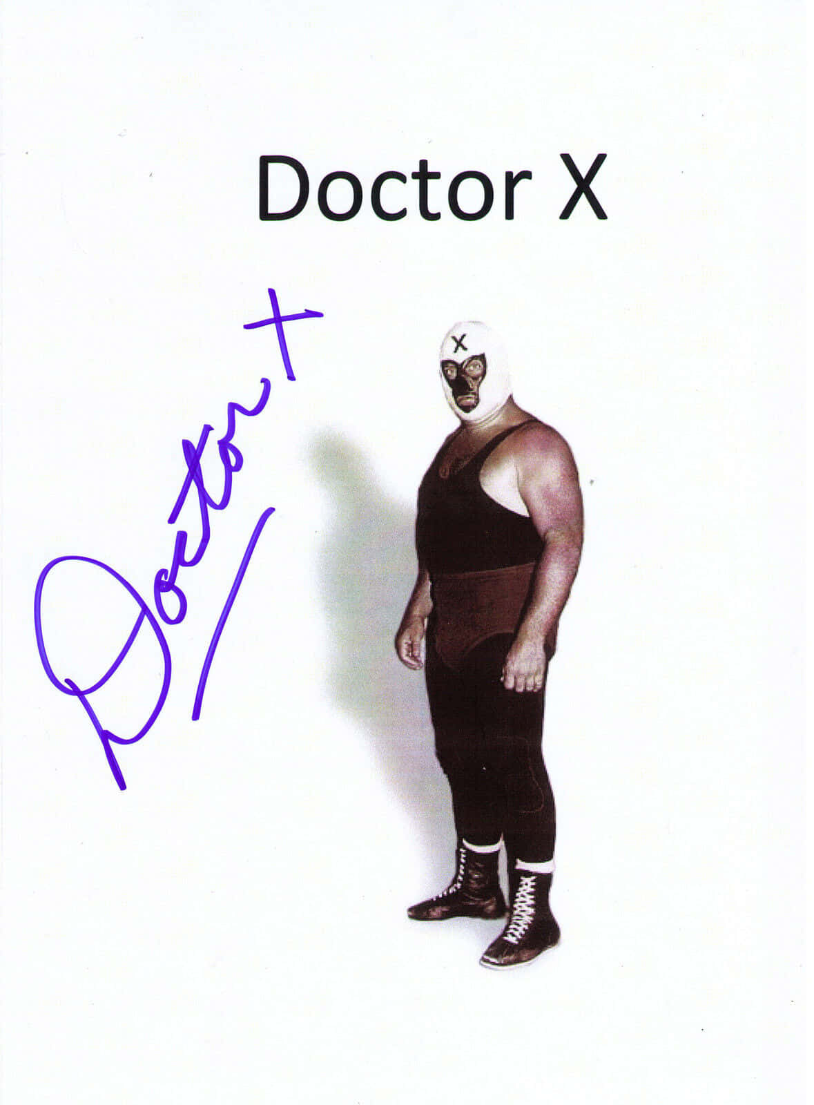 The Destroyer Doctor X Signed Background