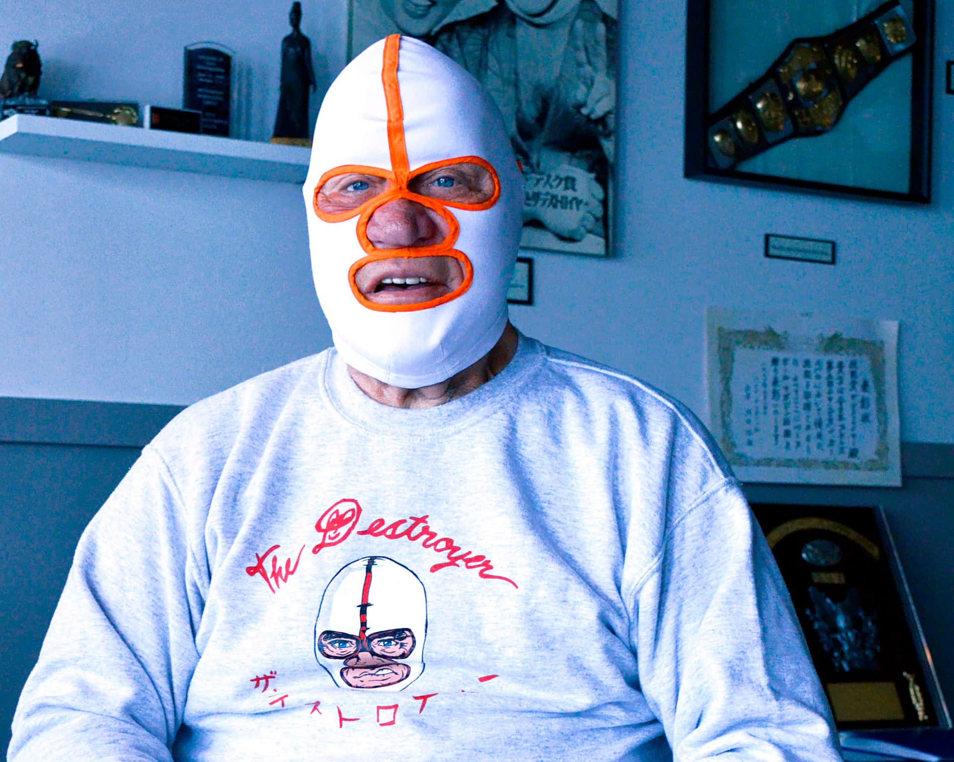 The Destroyer Masked At Home Background
