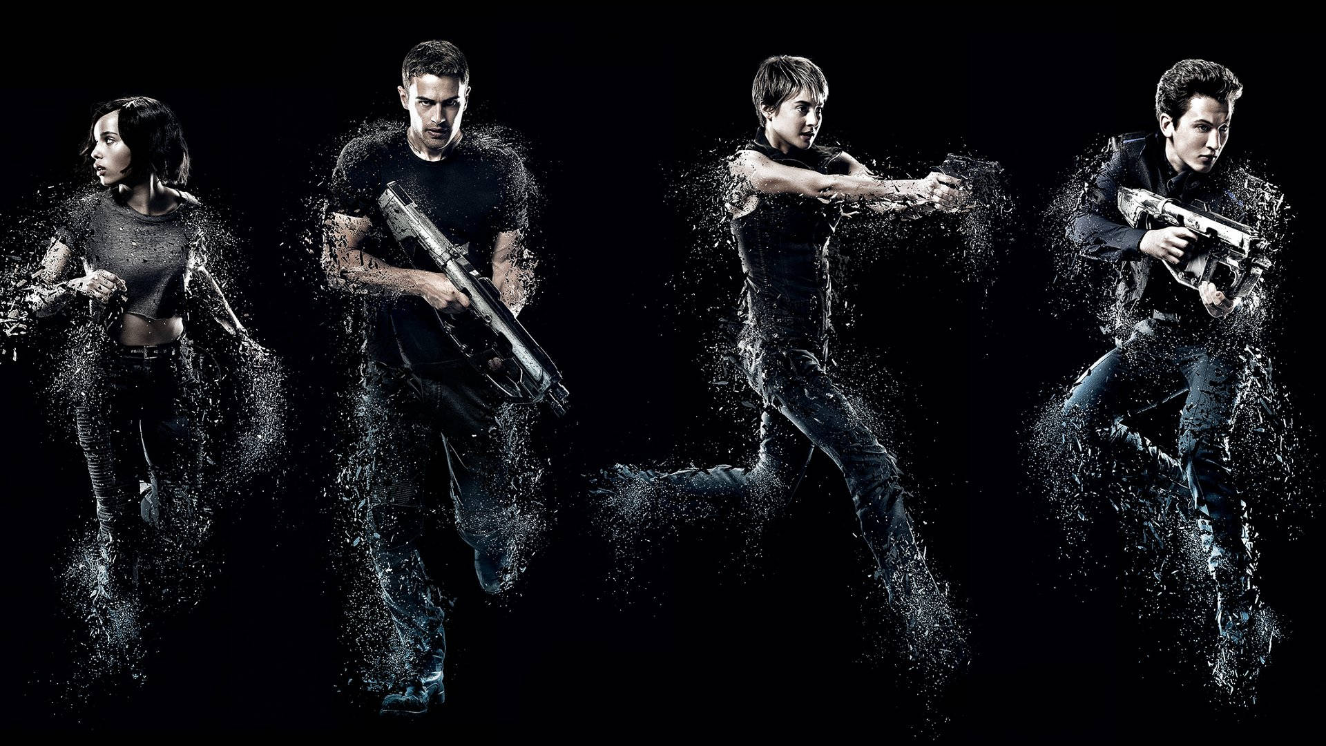 The Divergent Series Gun Fights Digital Artwork Background