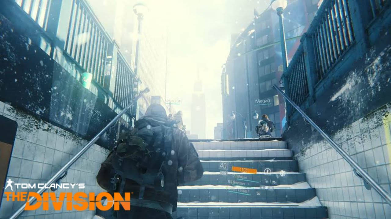The Division 4k Soldier Climbs Stairs Background