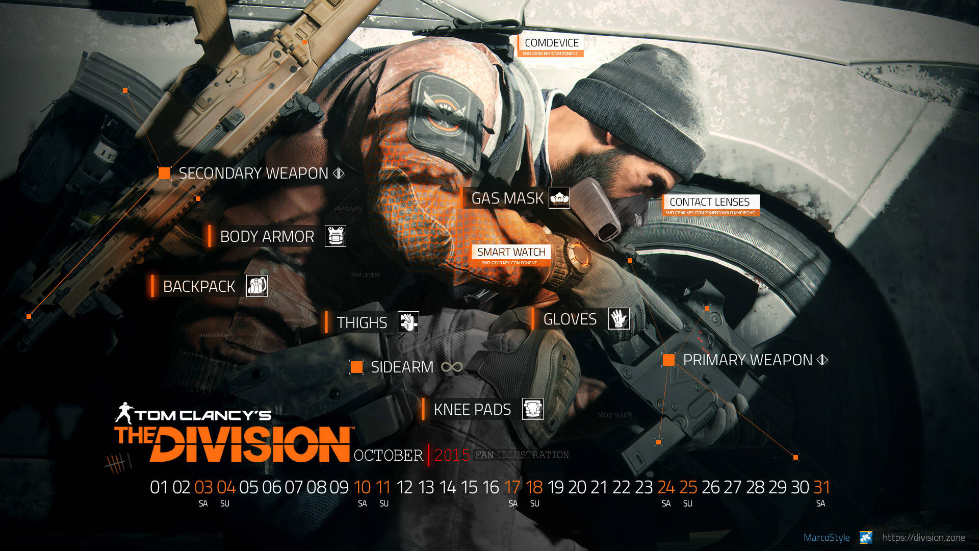 The Division 4k Soldier Hiding Behind Tire Background