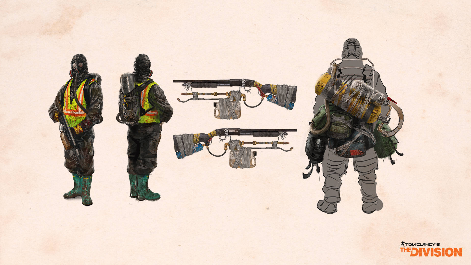The Division 4k Soldiers Terror Weapons Background