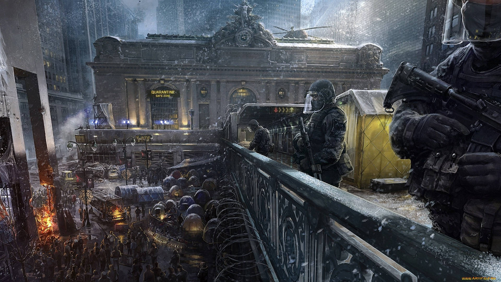 The Division Armed Soldiers Background