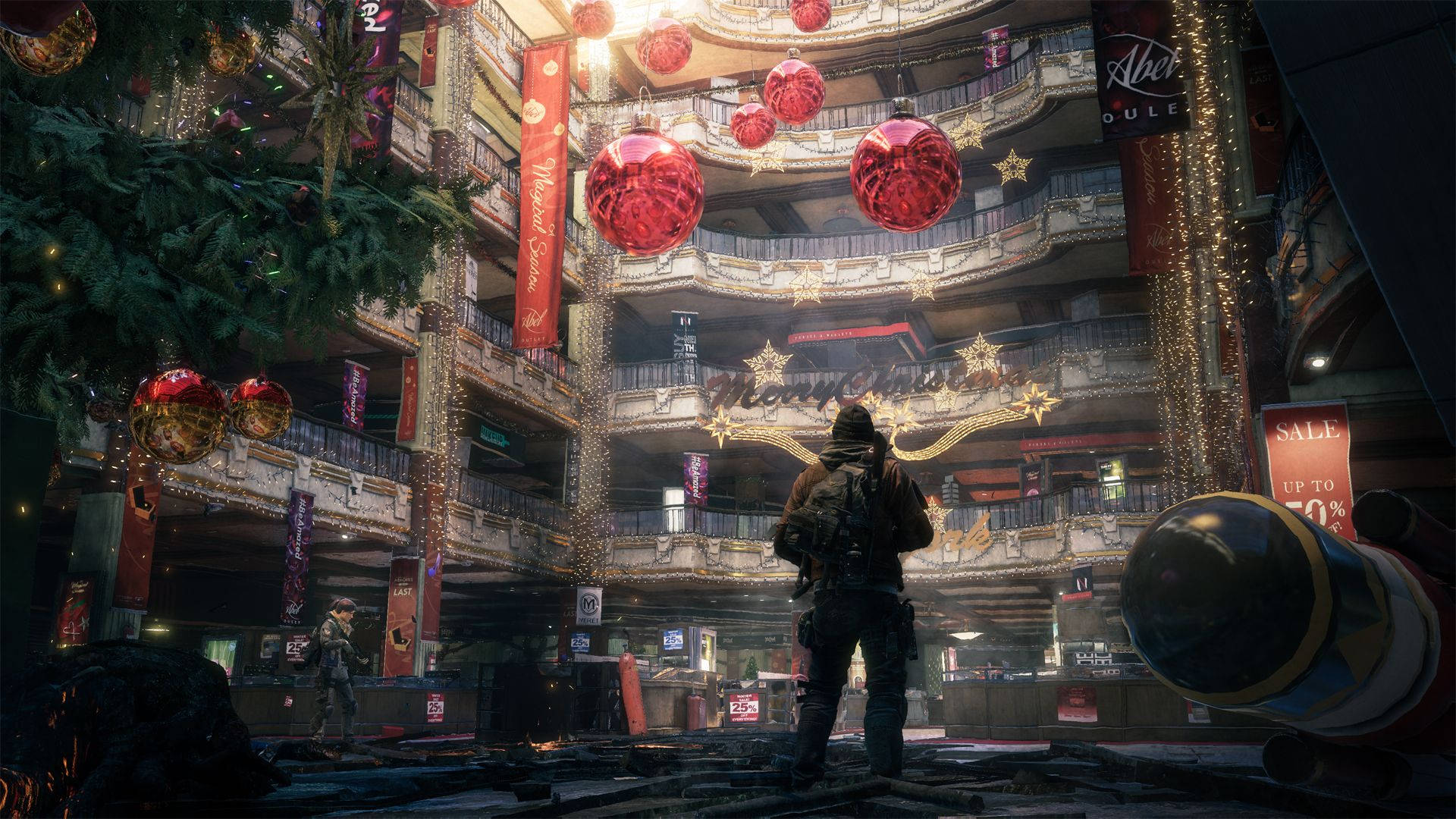The Division Christmas Decor Background