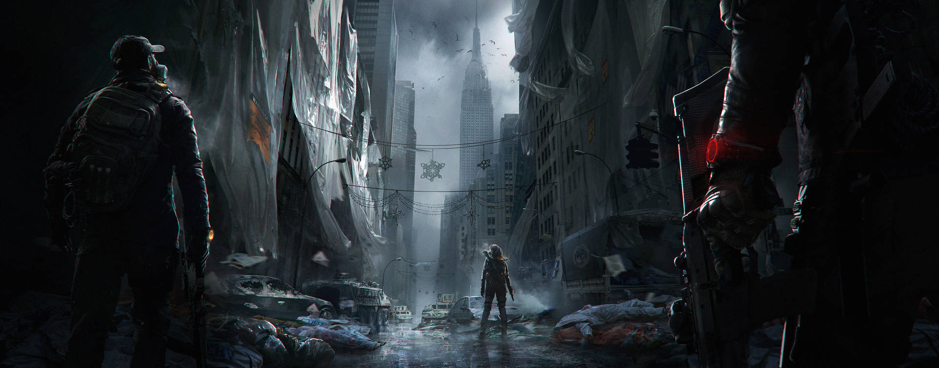 The Division City Ruins Background