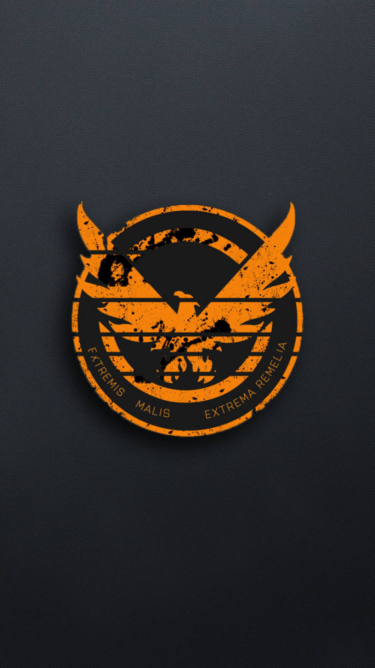 The Division Phone Shd Gold Logo Background