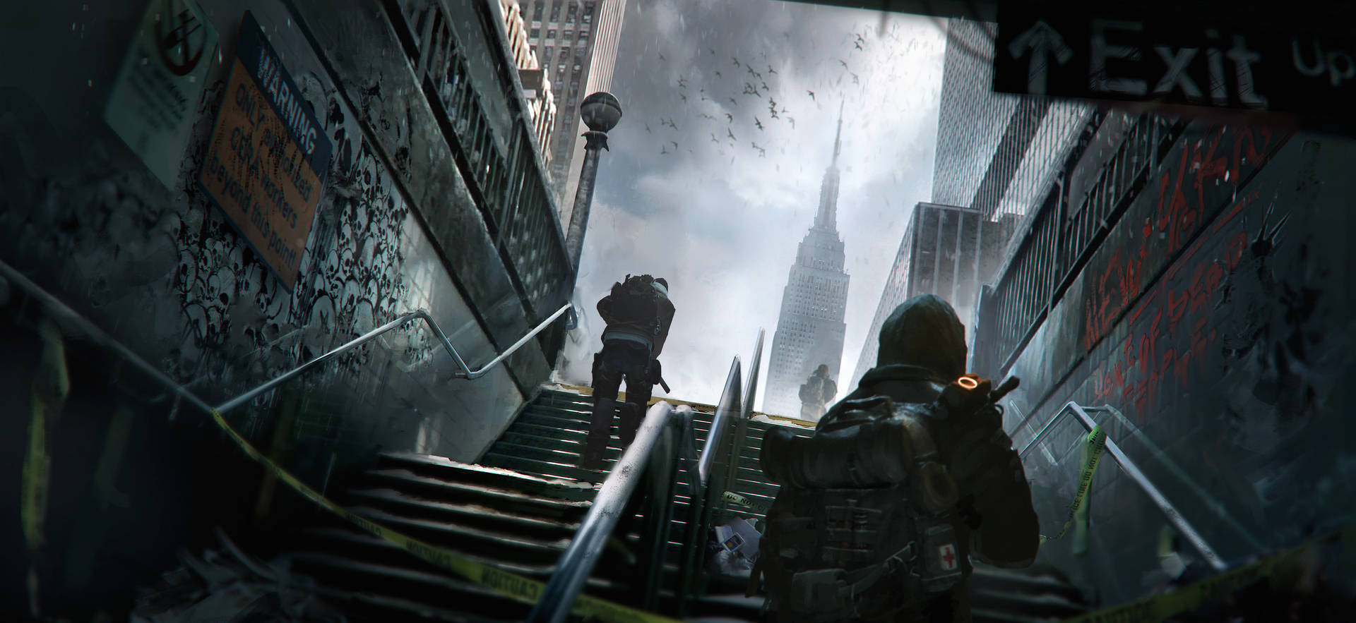 The Division Stairs Background