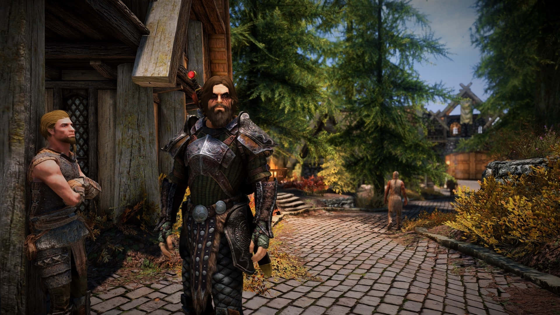 The Dovahkiin Preparing For Battle In The Epic World Of Skyrim