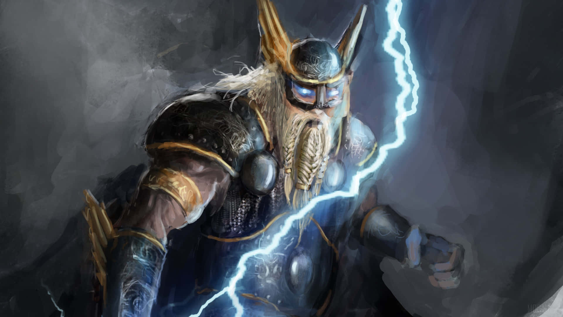 The Dragon Fafnir From Norse Mythology Background