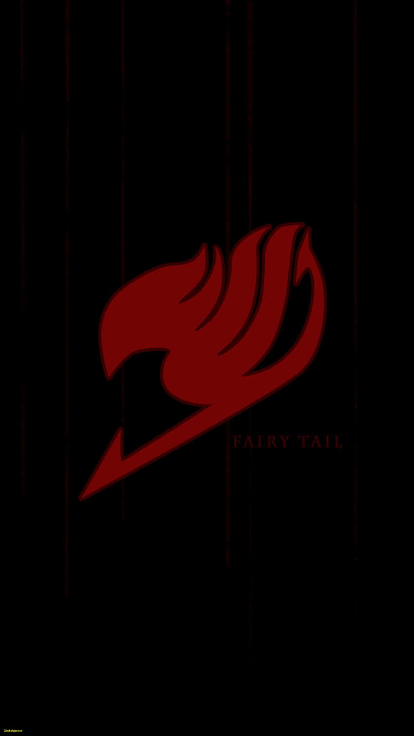 The Dynamic Logo Of Fairy Tail, Set Amidst Stars And Fire. Background