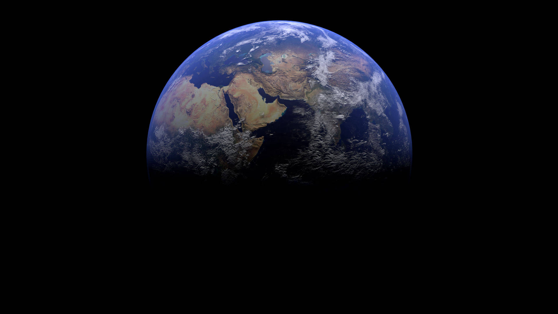 The Earth In Half Background