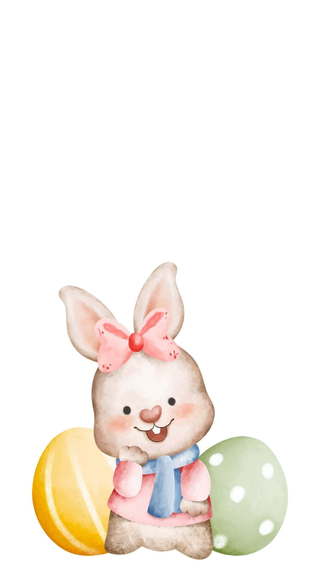 The Easter Bunny Is Ready To Deliver Easter Cheer! Background