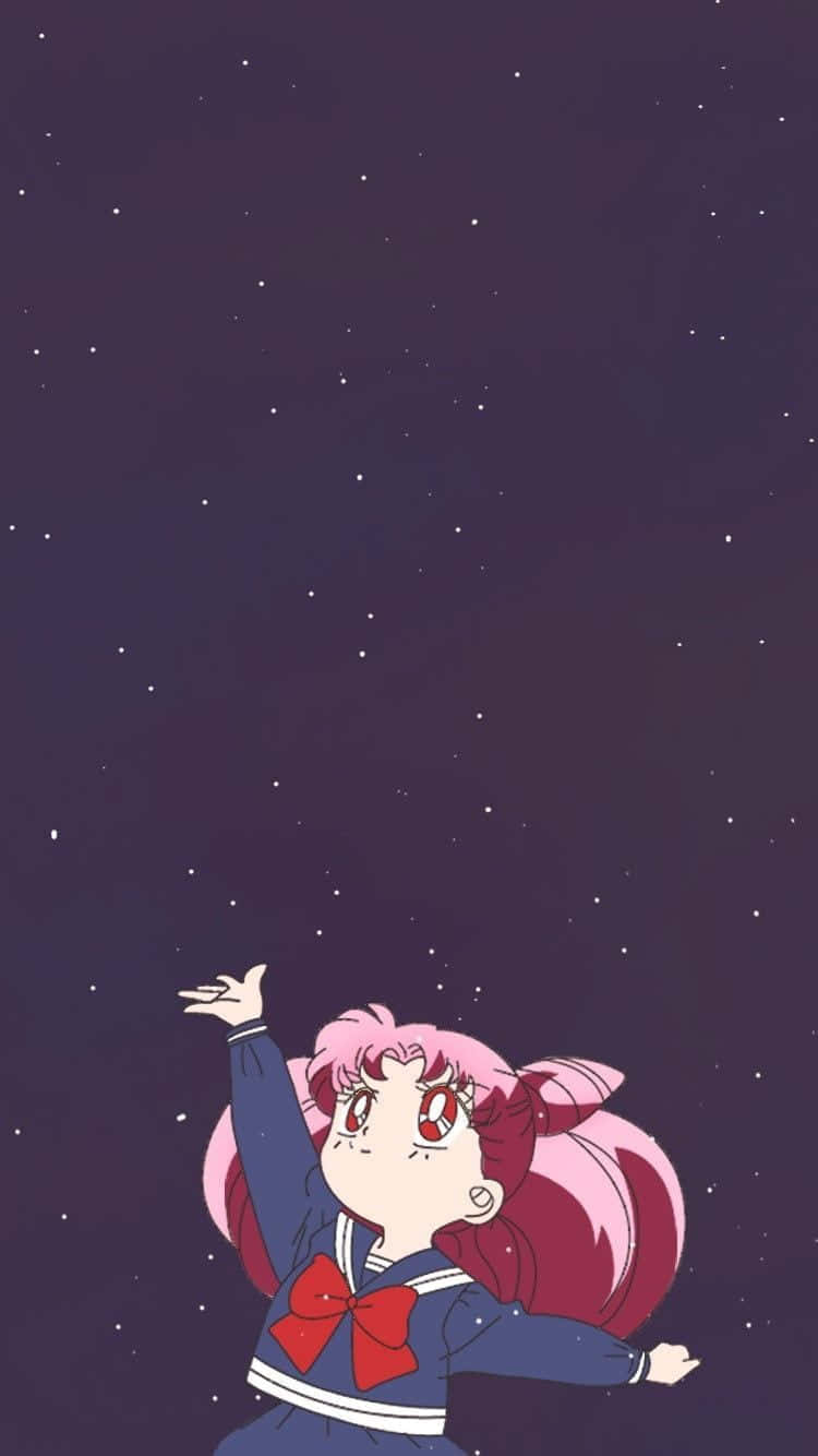 The Elegant And Adventurous Chibiusa Of Sailor Moon Background