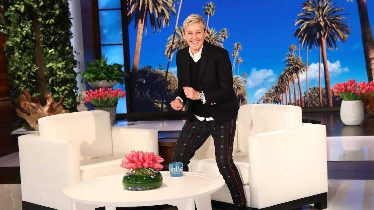 The Ellen Show Host Happy Dance Background