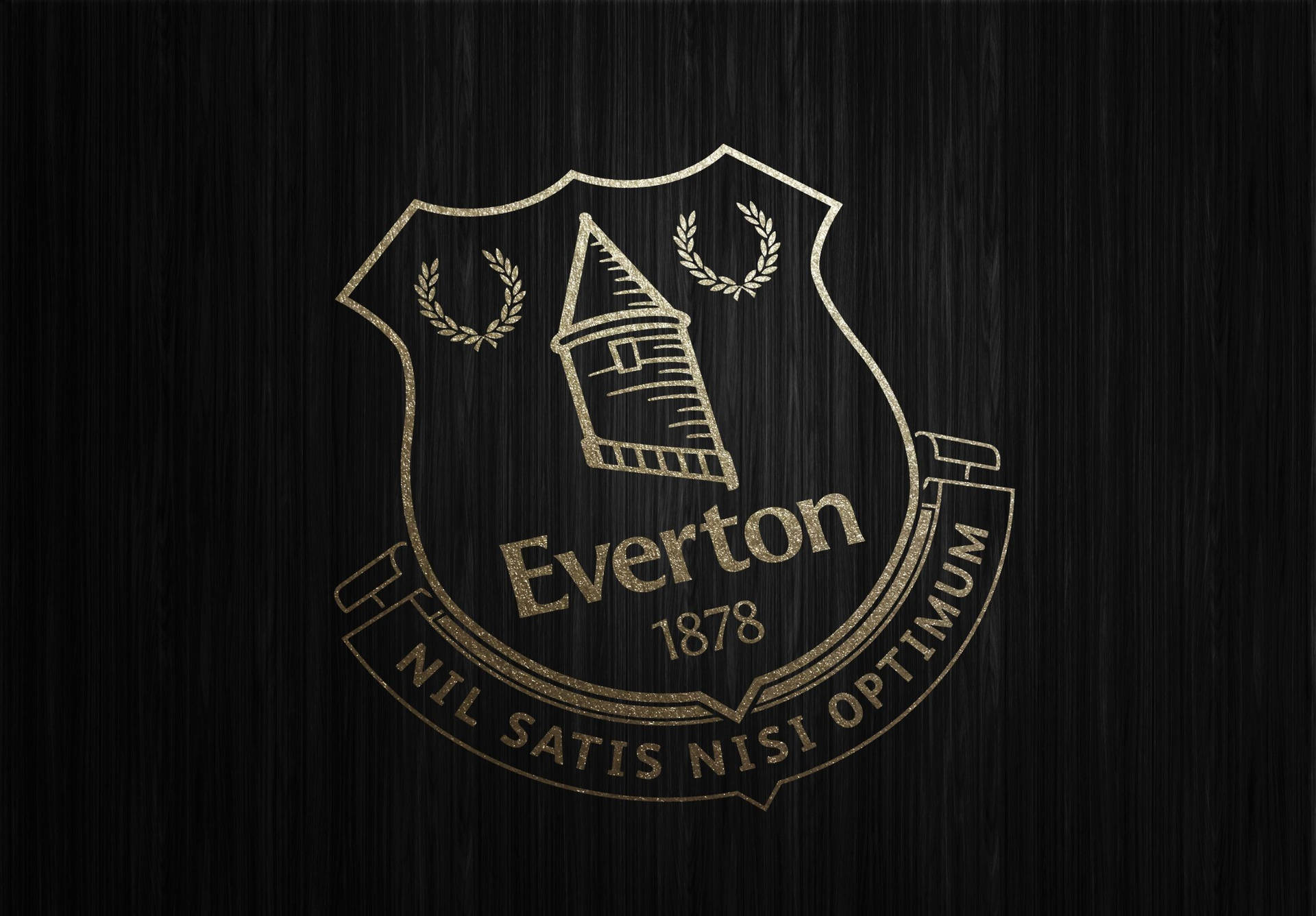 The Emblem Of Everton Football Club In Black Background
