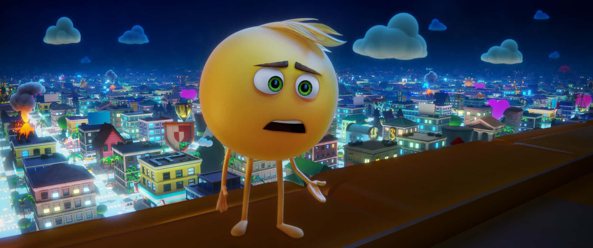 The Emoji Movie Gene Meh Scene Background