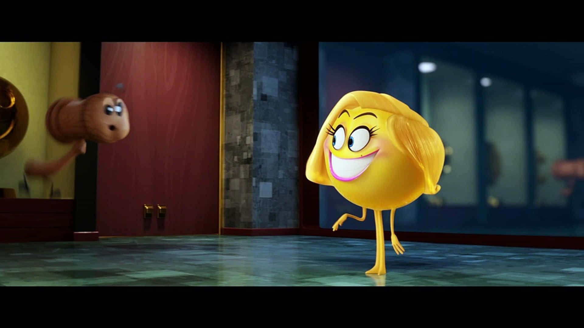 The Emoji Movie's Smiler Walking