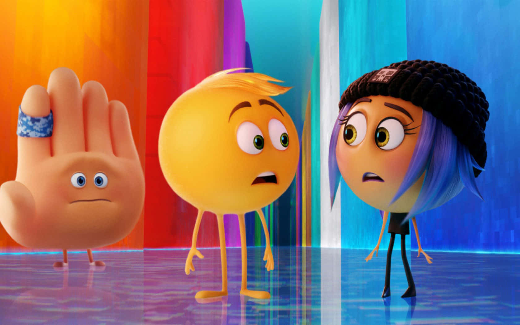 The Emoji Movie Worried Characters Background