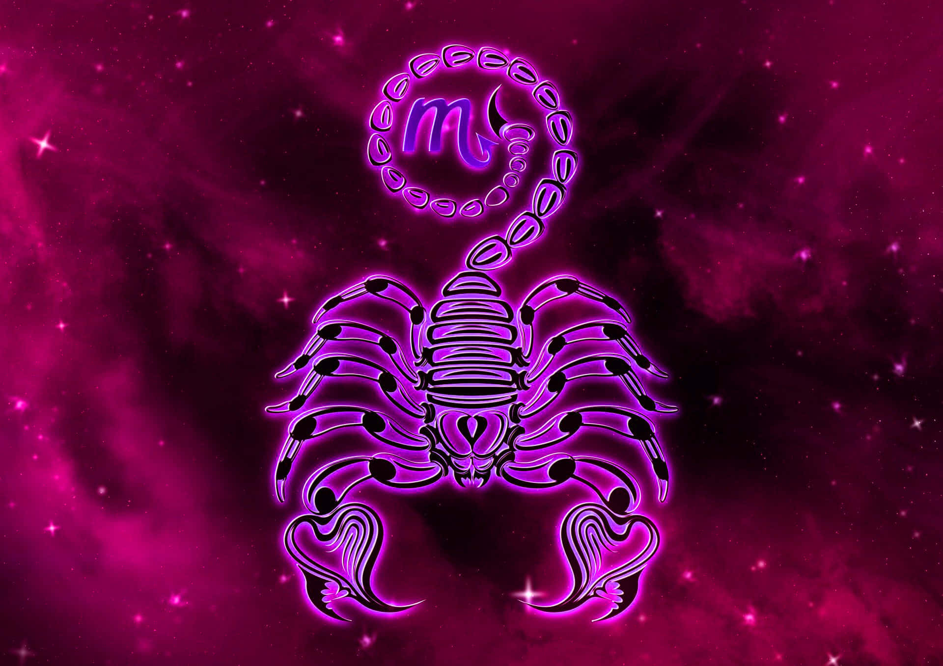 The Energetic Scorpio Zodiac Sign Background