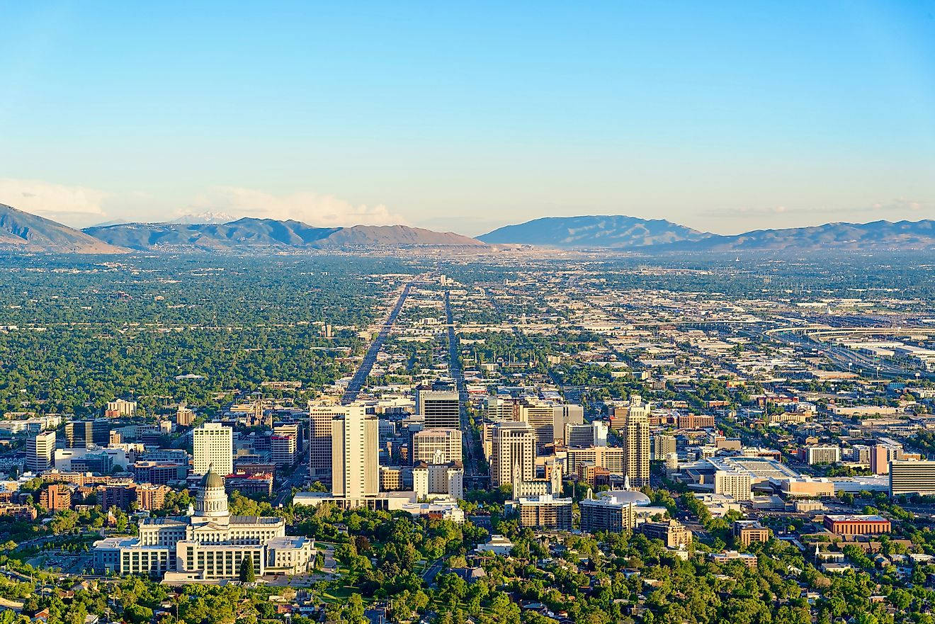 The Entirety Of Salt Lake City Background