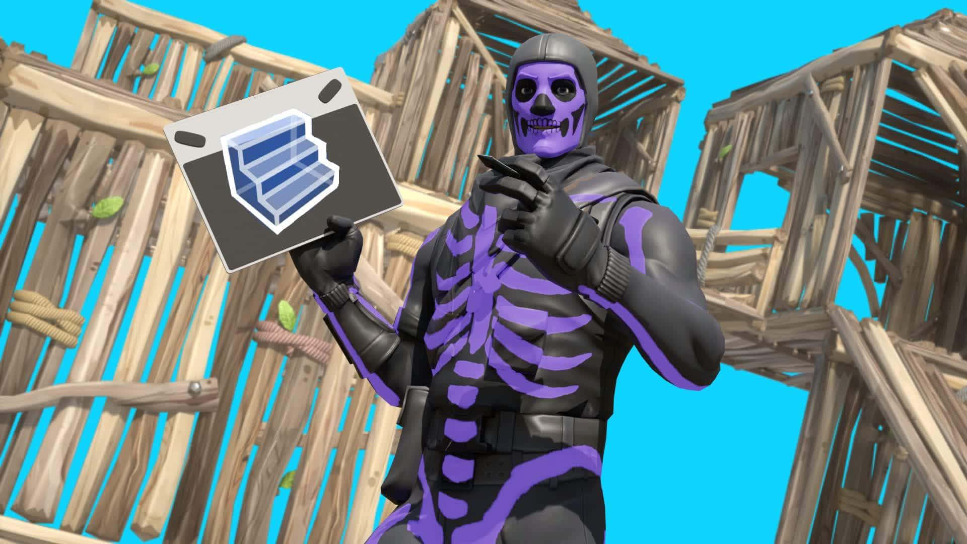 The Epic Purple Skull Trooper Skin From The Popular Video Game Fortnite Background