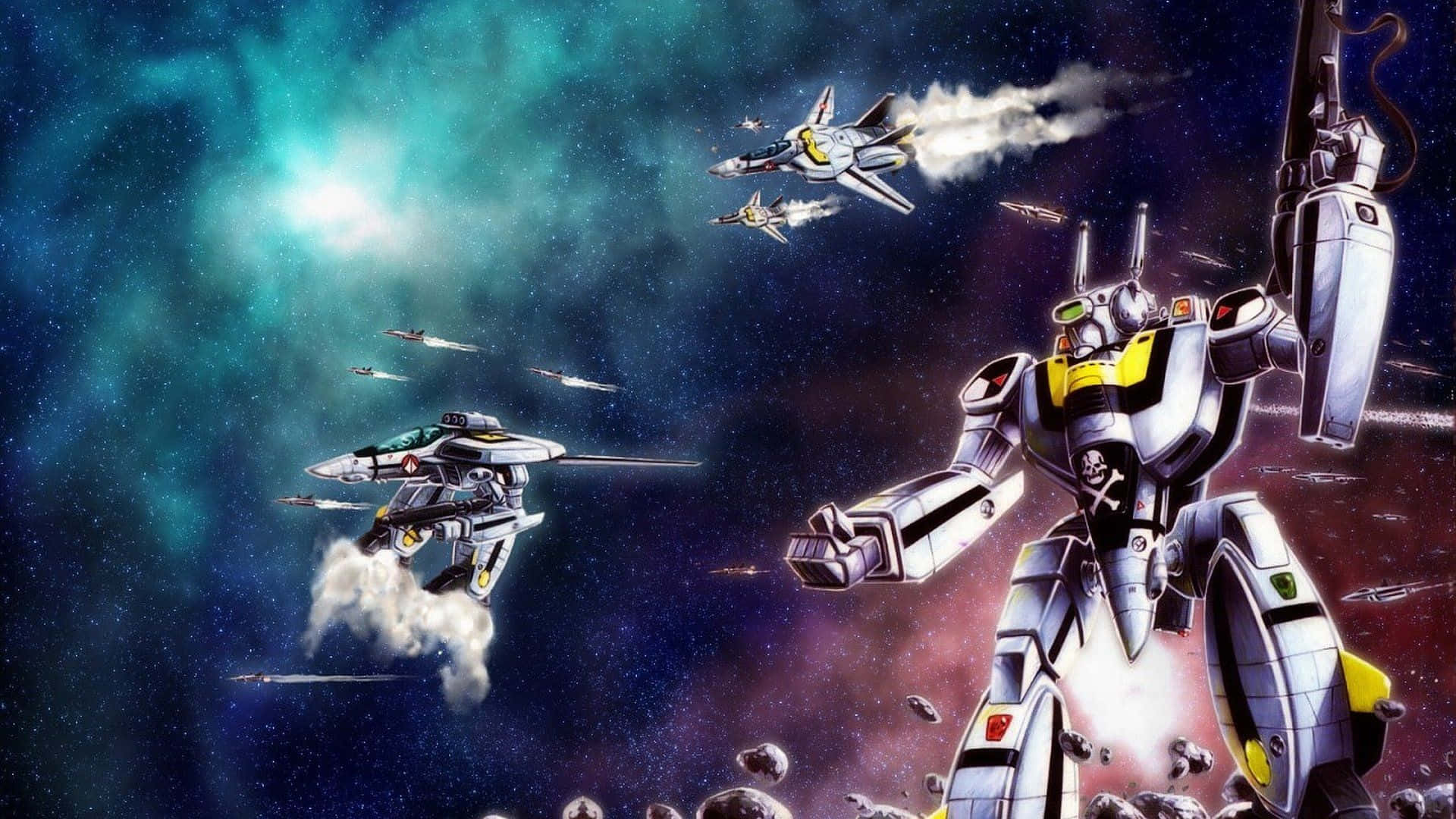 The Epic Sci-fi Saga Of Robotech Background