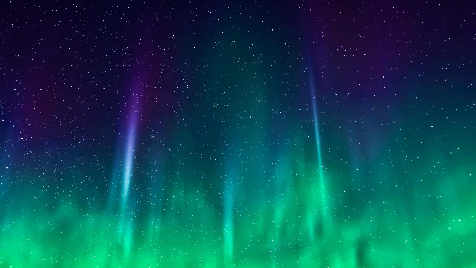The Ethereal Beauty Of The Green And Blue Galaxy Background
