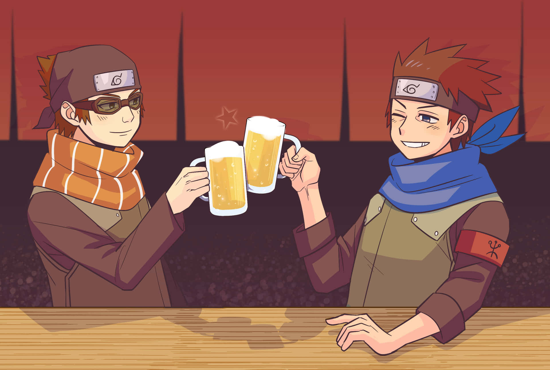 The Ever Active And Energetic Young Ninja Master, Konohamaru Sarutobi. Background