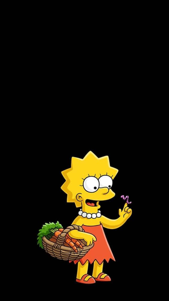 The Ever-imaginative Lisa Simpson Background
