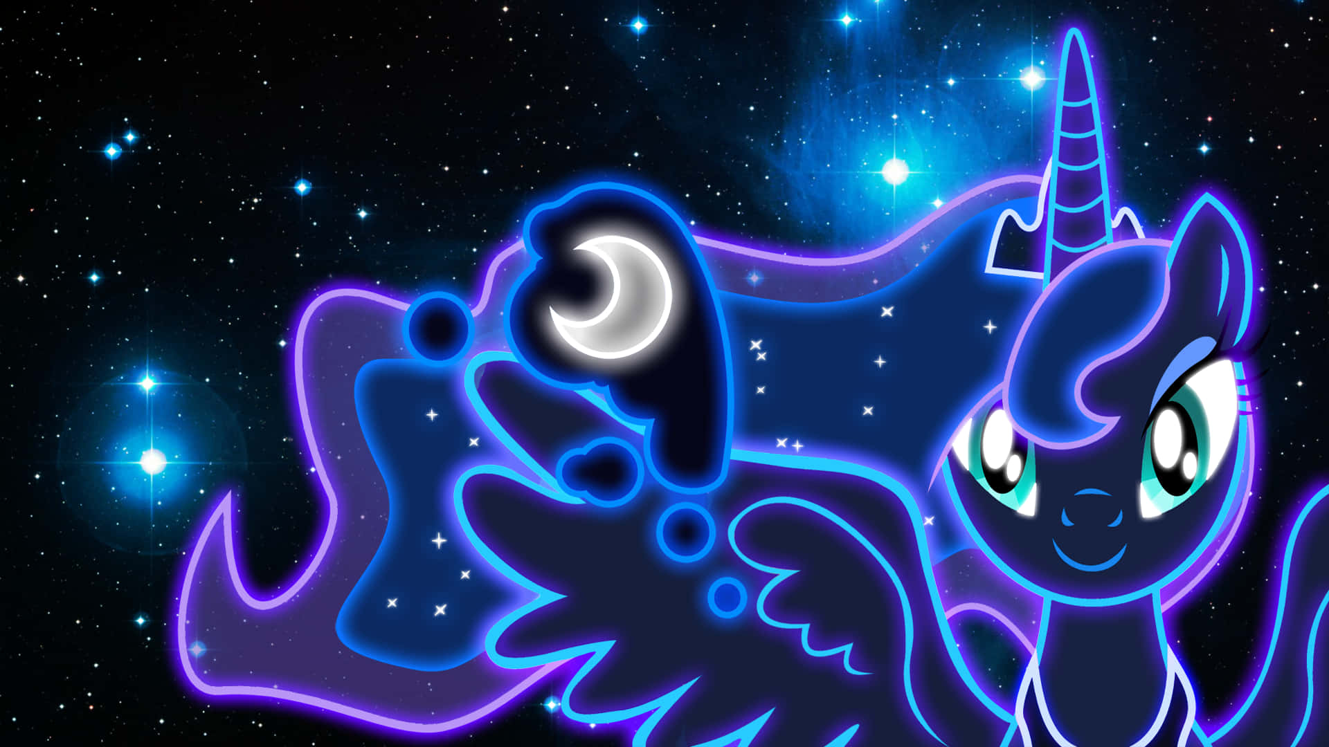 The Evil Nightmare Moon Looms Overhead. Background