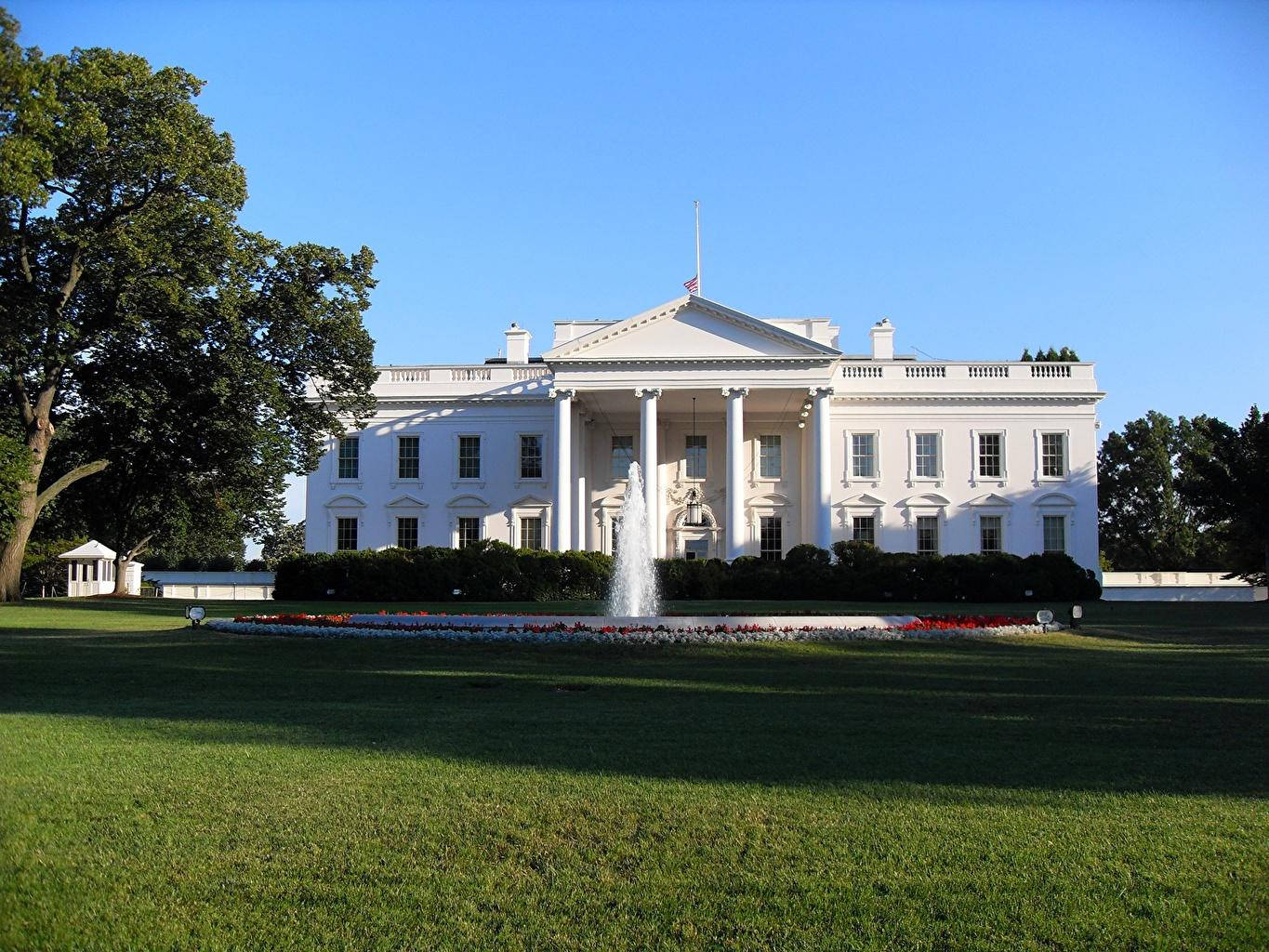 The Executive Residence Of The White House Background