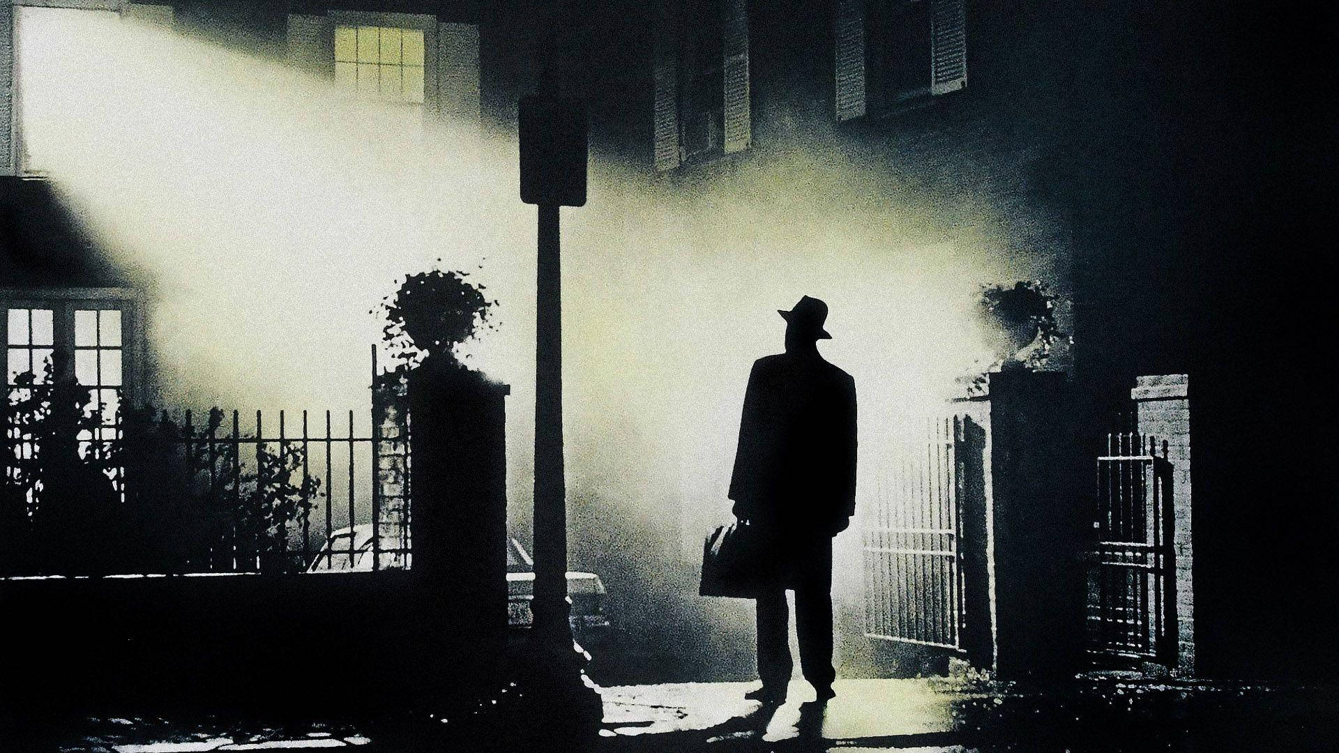 The Exorcist Man's Silhouette Background