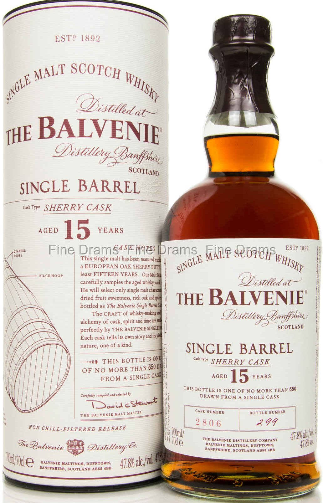 The Exquisite Balvenie 15 Year Single Barrel Sherry Cask Background