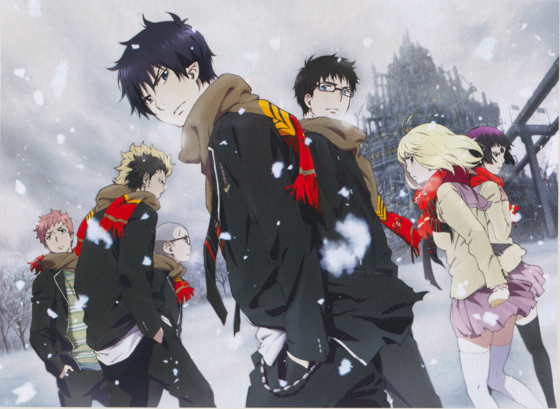 The Exwires Brave The Cold In Blue Exorcist Background