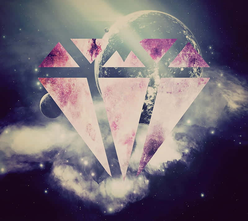 The Eye-catching Glitter Of Galaxy Diamond Background