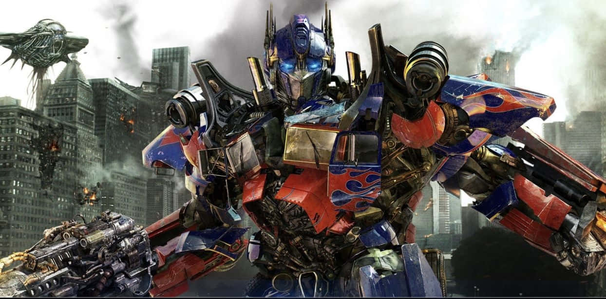 'the Face Of A Leader - Optimus Prime' Background