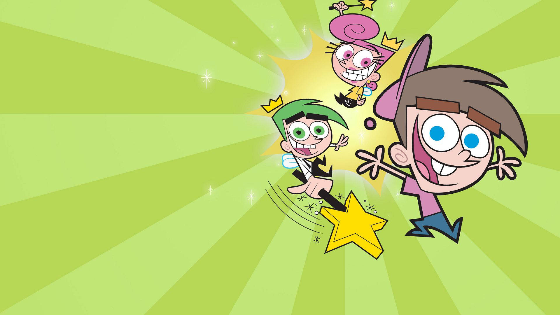 The Fairly Oddparents Green Background Background