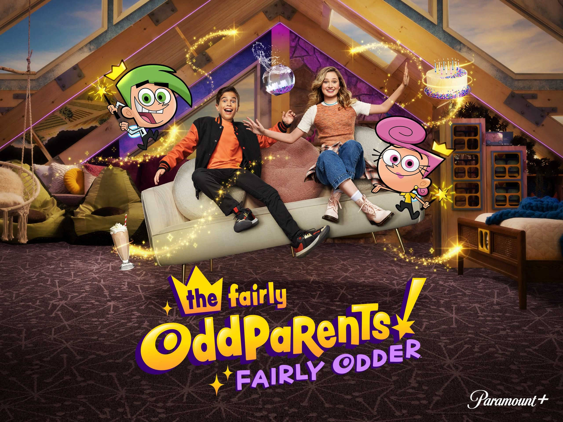 The Fairly Oddparents Live And Cartoon Background