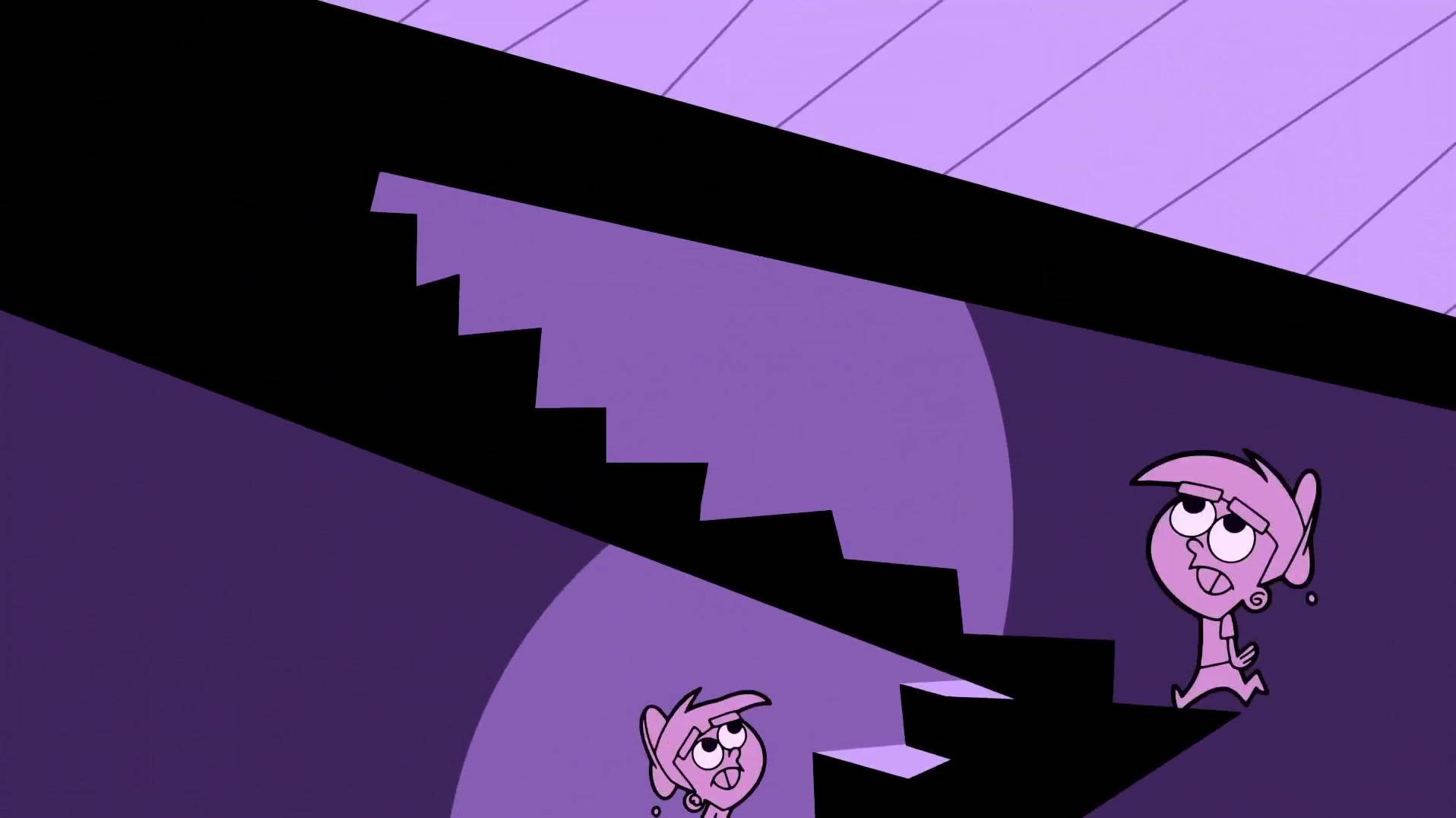 The Fairly Oddparents Timmy On Stairs Background