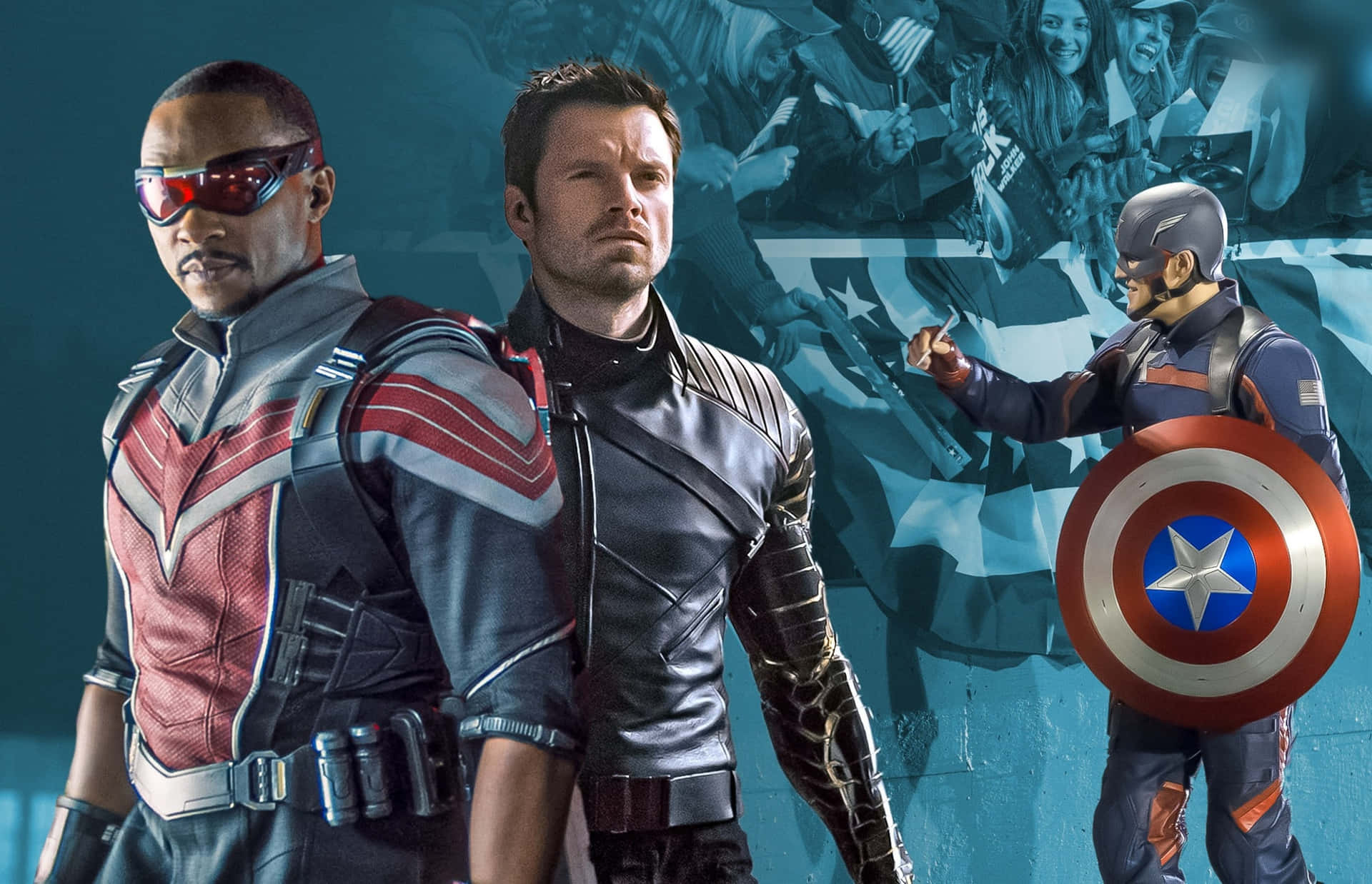 The Falcon And The Winter Soldier Avengers Heroes Background