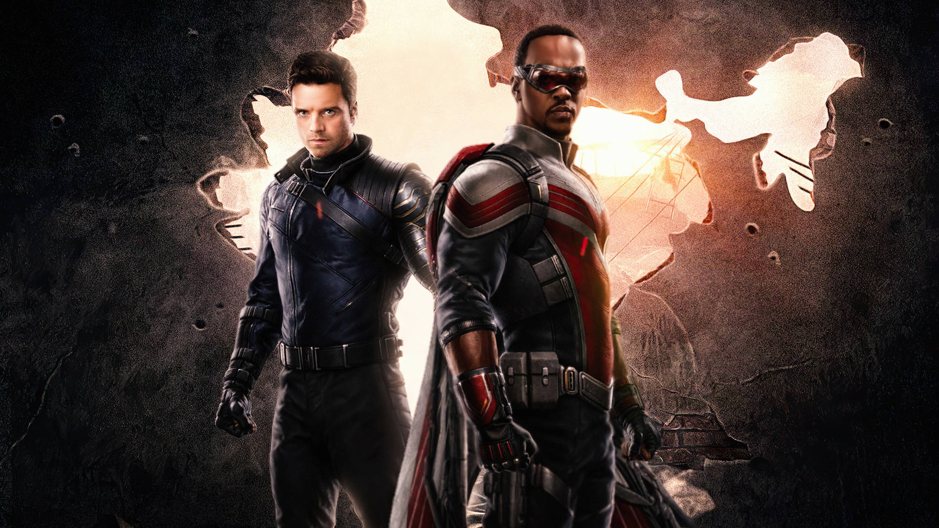 The Falcon And Winter Soldier Marvel Background