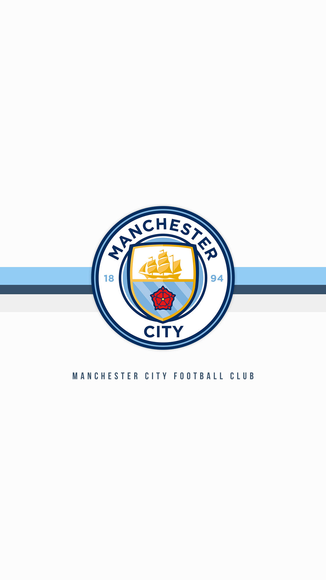 The Famous Logo Of Manchester City Football Club Background