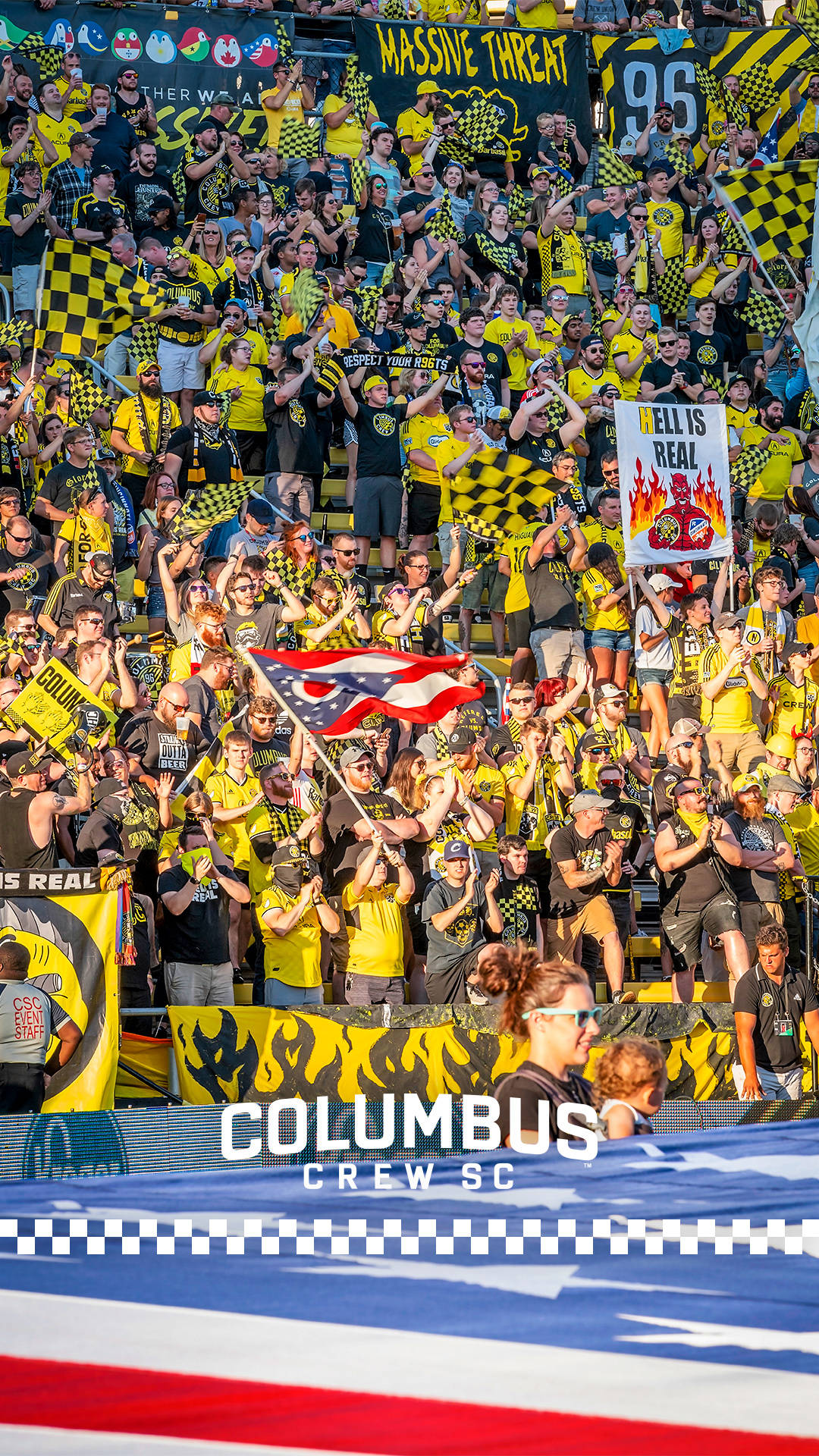 The Fans Of Columbus Crew Background