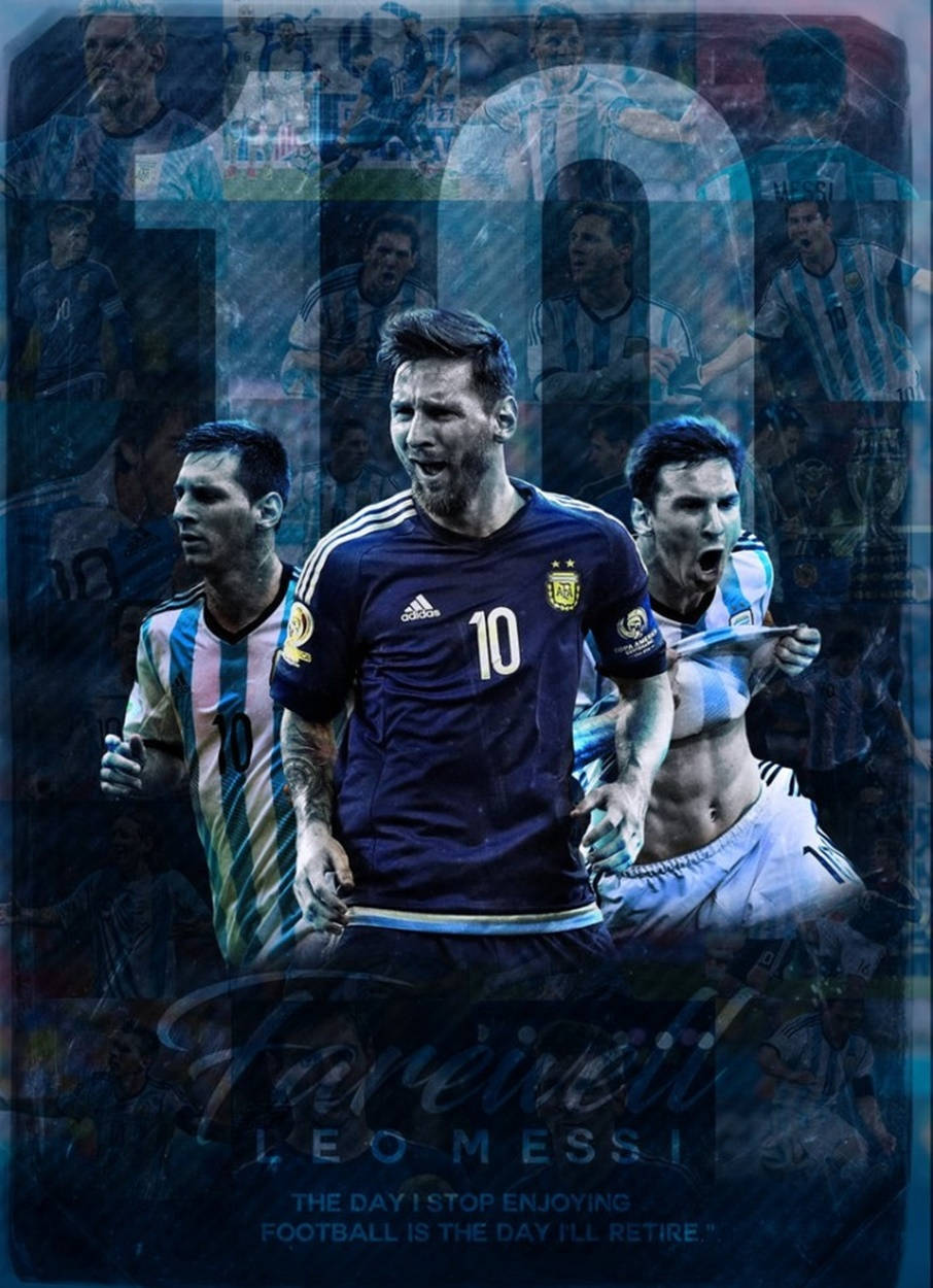 The Farewell Of Lionel Messi From Argentina's National Team Background