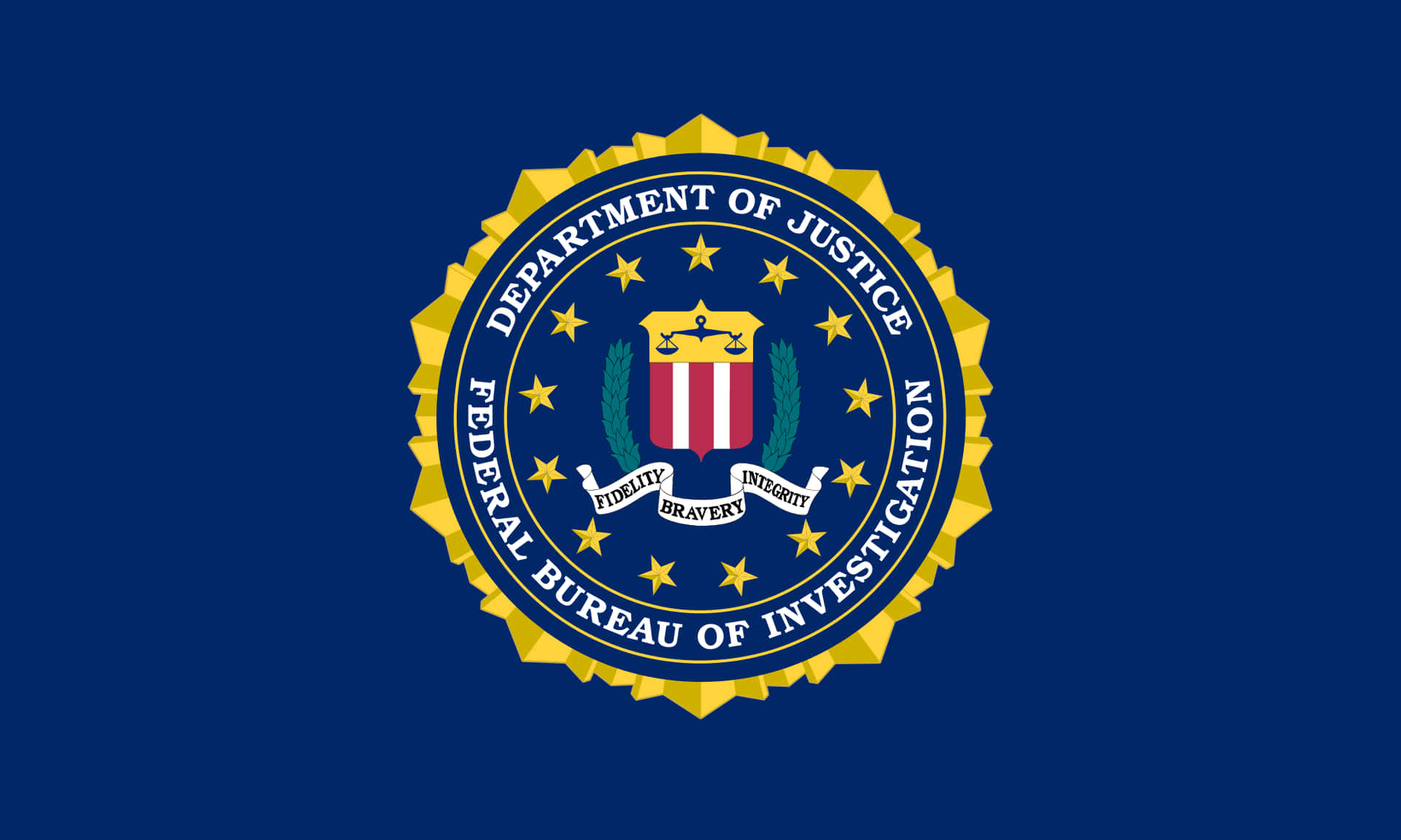 The Fbi Logo On A Blue Background Background
