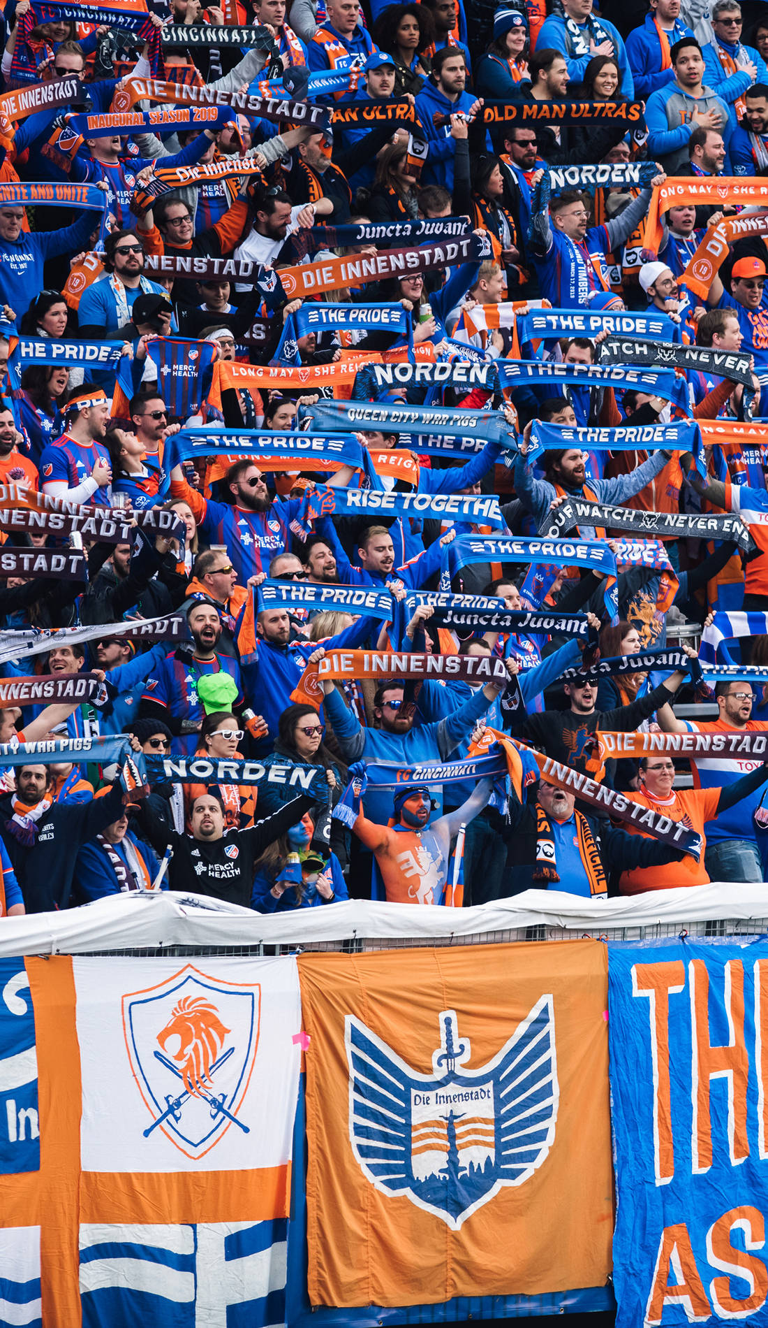 The Fc Cincinnati Fans Are Joyfully Cheering