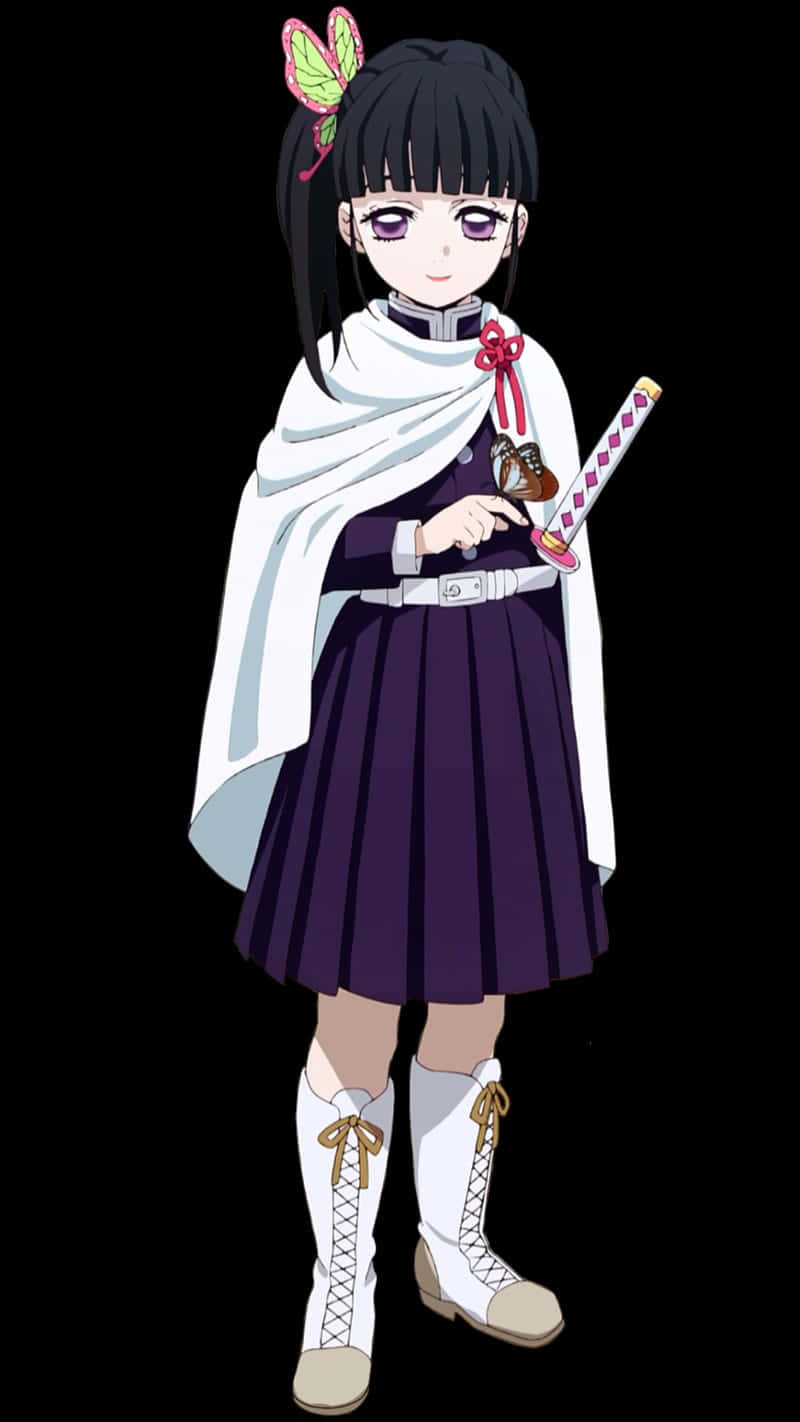 The Fearless Kanao Tsuyuri From Demon Slayer Background