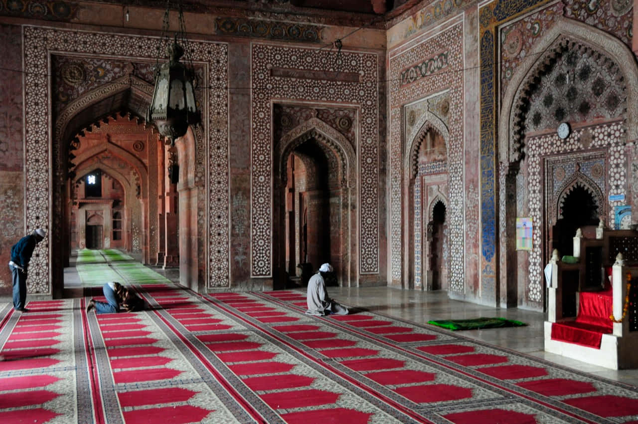 The Features Of Jama Masjid In Fatehpur Sikri Background