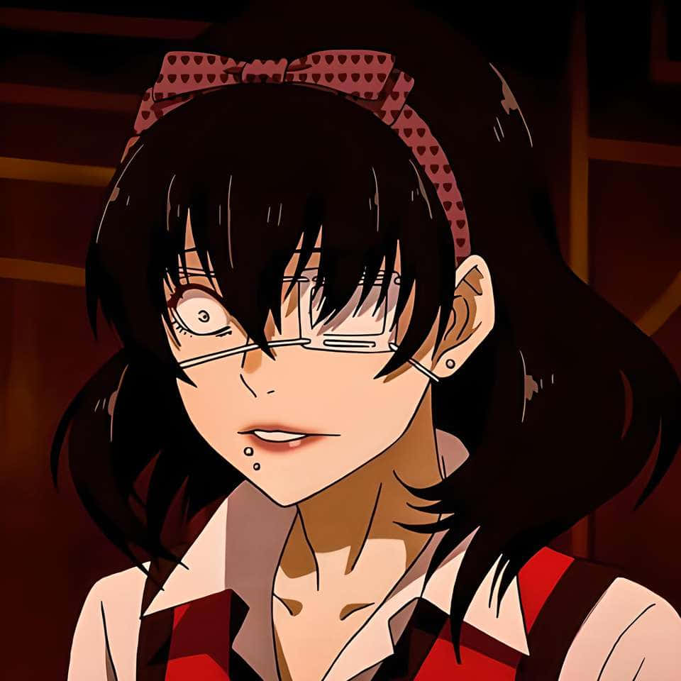 The Fierce And Passionate Midari Ikishima From Kakegurui Background