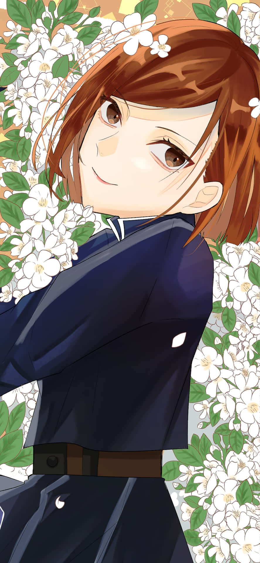 The Fierce Nobara Kugisaki In Action Background